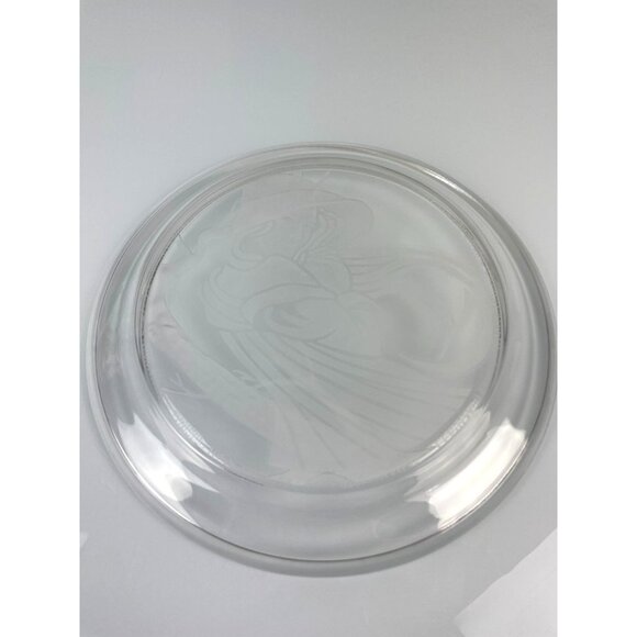Vintage Lead Crystal Angelica by Michael Yates 793 Etched Plate, Morganstown - Picture 11 of 14